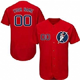Red Sox Red Customized Flexbase New Design Jersey